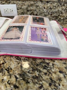 Barbie trading card lot with album